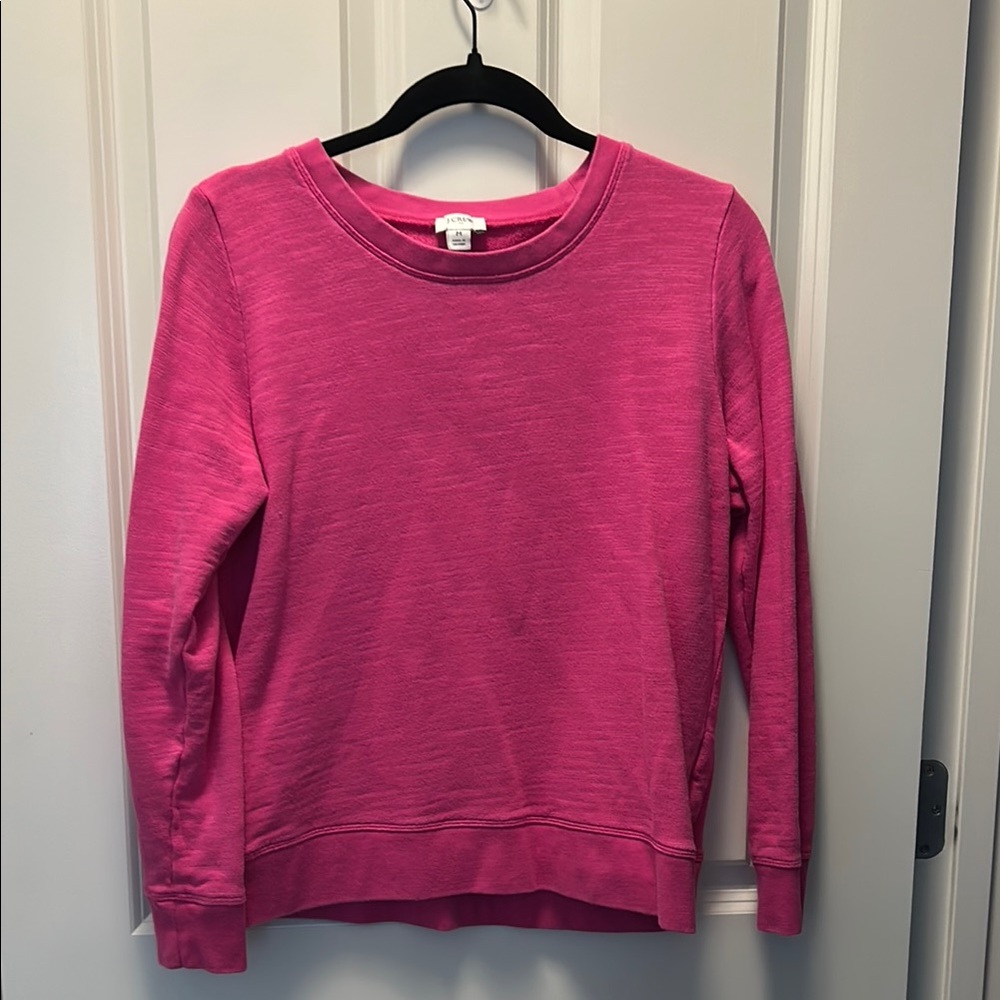 J crew Pink Long Sleeve Sweatshirt